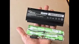 Teardown Battery: safety Case & Cells   Fujitsu Siemens Amilo Ui 3520 Panasonic CELL`s