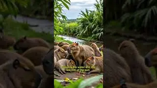 Amazing Capybara Facts 🐹💦 #shortsvideo
