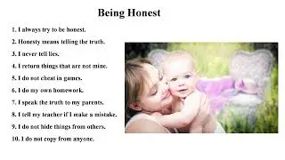 20 Lines on Being Honest | Learn English | English for Beginners | Spoken English Practice  english