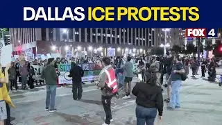 Protesters gather in Dallas over Minnesota ICE shooting