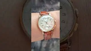 Vintage Breitling Chronograph 18k gold case Circa 1945 - 1960 #watchcollectionph #vintagewatches