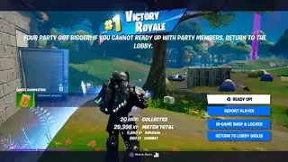 First Victory as Mecha Team Shadow in Fortnite!