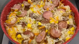 ARROZ CARRETEIRO COM SOBRAS DE CHURRASCO...