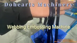 Automatic webbing embossing machine