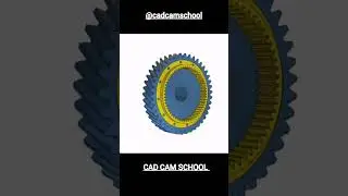 Gear with internal and external teeth | Mechanical Engineering | #cadcamschool
