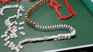  I build a domino setup at another house  