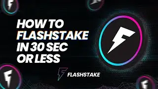How To Flashstake in 30 Seconds or Less