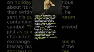 Victor Hugo&rsquo;s One-Character Telegram