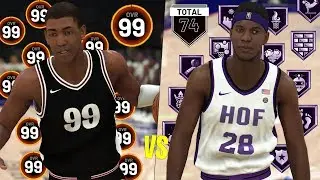 99 Overall With No Badges vs 0 Overall With All Hall Of Fame Badges! | NBA 2K20