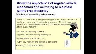 Unit 4 Maintain the Safety of Licensed Vehicle in Private Hire and Professional Taxi