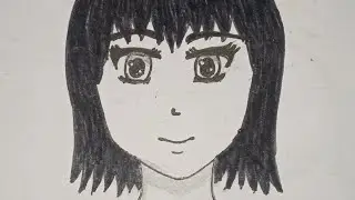 Anime face girl drawing for beginners step by step #art #facedrawing #anime 