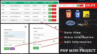Management System Design | PHP Project | SMS Demo | HTML CSS JavaScript PHP MySQL