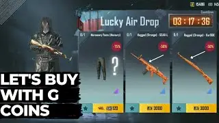 #BGMI | BUYING LUCKY AIR DROP RUGGED (ORANGE) SCAR-L AND RUGGED (ORANGE) Kar98K | WITH G COINS | ⚡⚡⚡