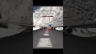 Bad 737 Landing in Lukla, Nepal | MSFS 2020 #wego27 #wegotwentyseven #aviation #msfs #shorts