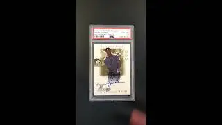 2001 SP Authentic Golf Gold Tiger Woods ROOKIE AUTO /100 #45 PSA 10 GEM MINT