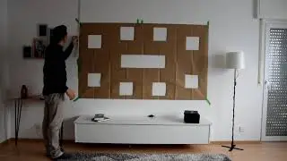 TV-Wand, Kleben statt Bohren. tooArt GmbH