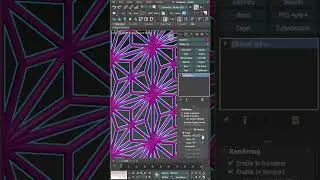 Ishaq-Software: GEOMETRIC WALL IN 3DS MAX | #shorts
