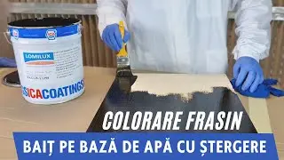 Aplicare baiț cu ștergere diluabil cu apă