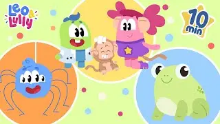 10 MIN DE MÚSICA EM PORTUGUÊS - VOL 03 | CINCO SAPINHOS, A DONA ARANHA E MUITO MAIS | LEO E LULLY