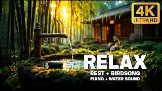 Bamboo Healing Music with Water Sounds 🌙 Deep Sleep Support and Inner Peace