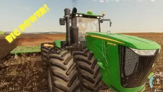 FS19 John Deere 9460R working ground with Great Plains 8328FC and 2330 seedbed conditioner