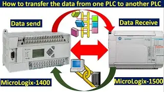 How to send & receive data from one PLC To Another PLC? | Micrologix1400 and Micrologix1500 PLC.