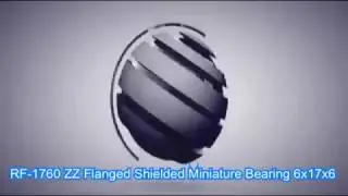 RF-1760 ZZ Flanged Shielded Miniature Bearing 6x17x6