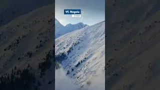 Geografie de la înălțime: Munții Făgăraș la finalul unei zile de iarnă
