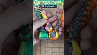 Use Tissue to make a Ball Key Fob Pendant #paracordtutorials #keyfob