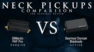 DiMarzio PAF PRO vs Seymour Duncan BLACKOUTS - Neck Guitar Pickup Comparison Tone Demo