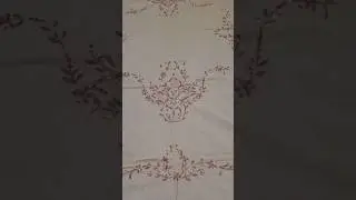 Queen size machine embroidery cotton bed sheet Booking no 7044385673whatsapp only#trending #ytshorts