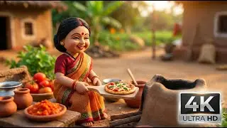 Miniature Doll Cooking Pizza 🍕 | ASMR Mini Cooking in Indian Village | Satisfying Sounds