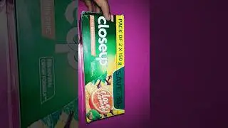 New pack of close-up 🦷tooth😬 paste, clover🍀+orange🟠 #viral #closeup