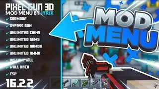 PIXEL GUN 3D MOD MENU LAUNCHER 16.2.2🔥