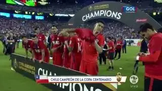 ¡CHILE LEVANTA LA COPA AMÉRICA CENTENARIO! - CHILE CAMPEÓN DE LA COPA AMÉRICA CENTENARIO 2016