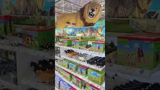 Lion in Toy Shop #uae #lion #toyrus #animals #travel #abudhabi #toyshop #shorts #shopping