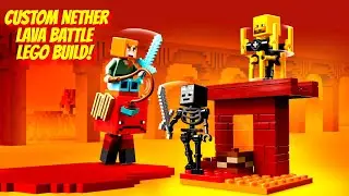 LEGO MINECRAFT NETHER FORTRESS BUILD