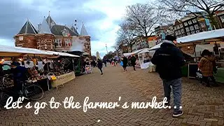 Organic Farmers Market in Amsterdam Nieuwmarkt