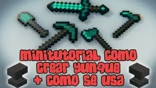 Minitutorial Como crear un Yunque + como usarlo [Minecraft]