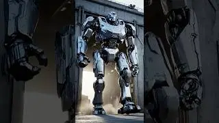 Prototype of a bipedal robot #robot #robots #military #prototype #ai #aivideo #sf