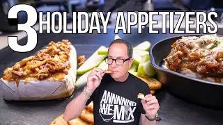 INSANELY SIMPLE & DELICIOUS CHEESY HOLIDAY APPETIZERS! | SAM THE COOKING GUY
