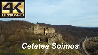 Cetatea Soimos, filmare din drona. (Dji Mini Pro 3) Soimos fortress, aerial footage (Dji Mini Pro 3)