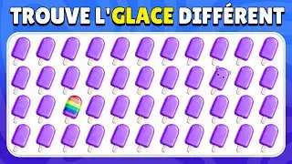 Trouve l’Intrus - Édition Glace 🍨😋🍧 | Facile, Moyen, Difficile | 30 Niveaux | Quiz Lapinou