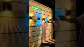 Wall Solar Light 😊👍 #walldecorationideas #solarlighting #diwalidecor #shorts