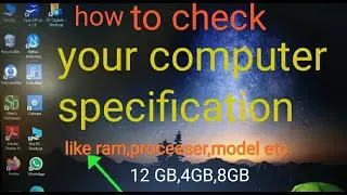 how to know real specs of your computer||ram, proccesor etc.