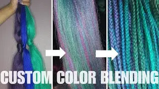 Emerald Green Queen - DIY Custom Color Hair Blend #hair #hairstyle #braids #boxbraids #colorblending