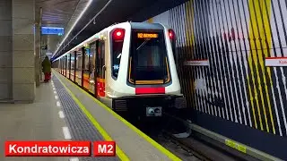 Кондратовича M2 : Варшавский метрополитен ( Škoda Varsovia - Siemens Inspiro )