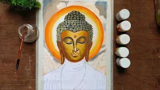 Buddha face Painting || Buddha Painting || Buddha Acrylic Painting