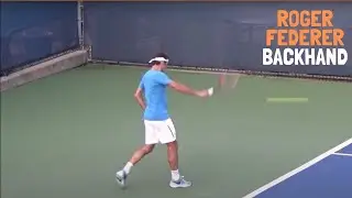 Roger Federer Backhand slow motion