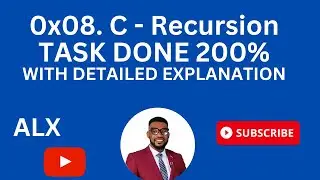 0x08  C   RECURSION  ALX SOFTWARE ENGINEERING